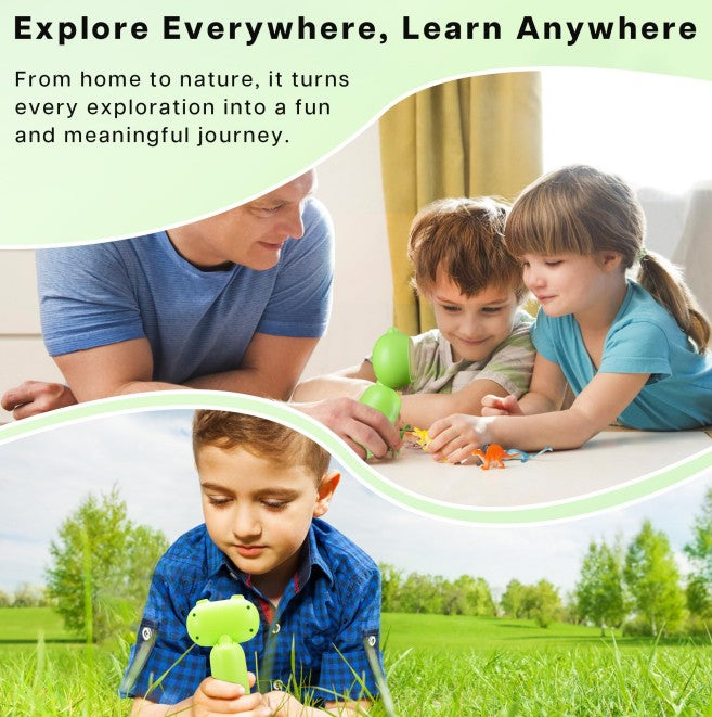 Handheld Microscope for Kids, Pocket Miniscope Educational Science Toy